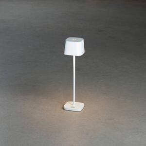 LED stolní lampa Capri-Mini venkovní, bílá