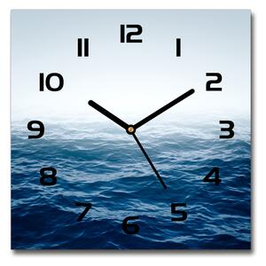 Skleněné hodiny čtverec Mořské vlny pl_zsk_30x30_c-f_86052313