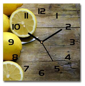 Skleněné hodiny na stěnu Citrony na stromě pl_zsk_30x30_c-f_88521131