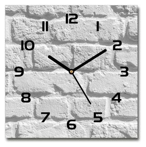 Skleněné hodiny na stěnu Zděná zeď pl_zsk_30x30_c-f_88179779