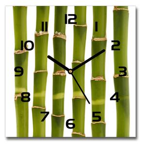 Skleněné nástěnné hodiny čtverec Bambus pl_zsk_30x30_c-f_90591084