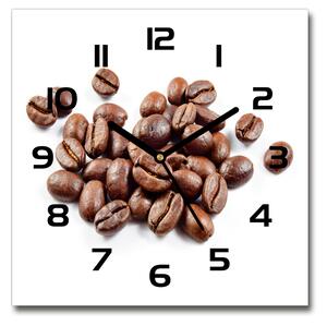 Skleněné hodiny na stěnu Zrnka kávy pl_zsk_30x30_c-f_91996009