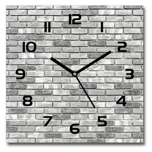 Skleněné hodiny na stěnu Zděná zeď pl_zsk_30x30_c-f_96615467