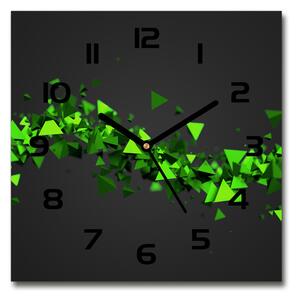 Skleněné hodiny čtverec Geometrická vlna pl_zsk_30x30_c-f_98200127