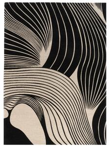 Fargotex Béžovo-černý koberec Vento 160 x 230 cm