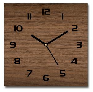 Skleněné hodiny na stěnu Dřevěné pozadí pl_zsk_30x30_c-f_98717110