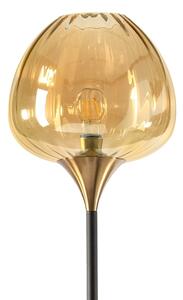 ONLI - Stojací lampa ELIDE 1xE27/15W/230V černá/měděná