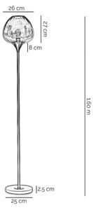 ONLI - Stojací lampa ELIDE 1xE27/15W/230V černá/měděná