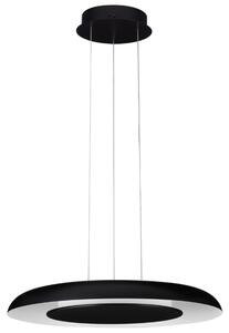 Černé kovové závěsné LED světlo Nova Luce Epos 60 cm