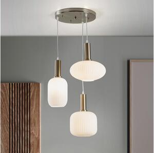 ONLI - Lustr na lanku DOROTY 3xE27/15W/230V bílá/lesklý chrom