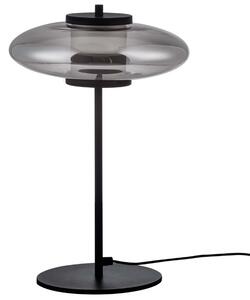 Kouřově šedá skleněná stolní LED lampa Nova Luce Skia