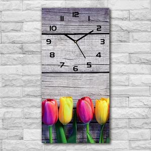 Nástěnné hodiny Barevné tulipány pl_zsp_30x60_c-f_103218042