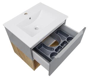 Koupelnová skříňka s keramickým umyvadlem Neveda G 60