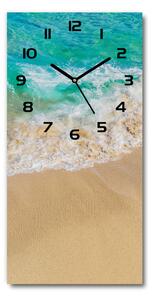 Nástěnné skleněné hodiny Pláž a moře pl_zsp_30x60_c-f_104660725