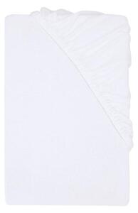 Livarno® Žerzejové napínací prostěradlo s podílem lnu, 90–100 x 200 cm (bílá) (100406445003)