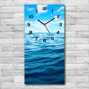 Moderní hodiny nástěnné Mořská voda pl_zsp_30x60_c-f_104561146