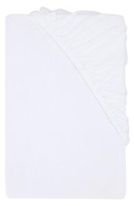 Livarno® Žerzejové napínací prostěradlo s podílem lnu, 90–100 x 200 cm (bílá) (100406445003)