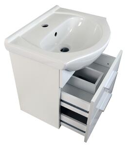 Koupelnová skříňka s keramickým umyvadlem Aspire W 50