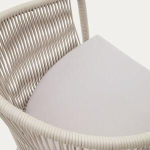 Světle béžová pletená jídelní židle Kave Home Yanet