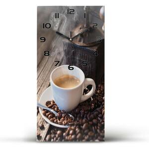 Nástěnné skleněné hodiny Šálek kávy pl_zsp_30x60_c-f_106171925