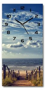 Nástěnné hodiny tiché Stezka na pláž pl_zsp_30x60_c-f_105624494