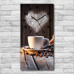 Nástěnné skleněné hodiny Šálek kávy pl_zsp_30x60_c-f_106321309