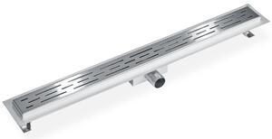 Tectake Sprchový odtokový žlábek nerezový - 80 cm