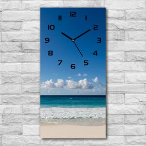 Nástěnné hodiny tiché Tropická pláž pl_zsp_30x60_c-f_116222008