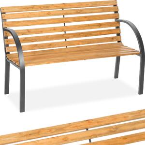 Tectake Zahradní lavice Michaela - hnědá