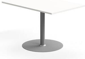 AJ Produkty Jednací stůl FLEXUS, rozšiřující díl, 800x1200 mm, bílá, stříbrná