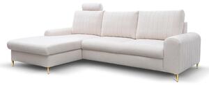 Rohová sedací souprava Monique (bílá) (L). Akce -25%