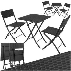 Tectake Zahradní sestava Trevi - černá