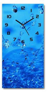 Moderní hodiny nástěnné Kapky vody pl_zsp_30x60_c-f_336634