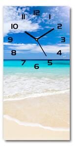 Nástěnné hodiny tiché Tropická pláž pl_zsp_30x60_c-f_32914566