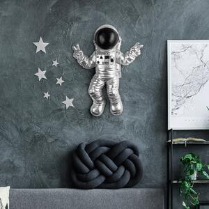 Wallity Nástěnná dekorace Astronaut stříbrná/černá