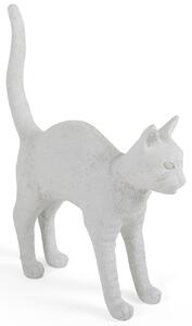 Seletti designové stolní lampy Jobby The Cat - bílá