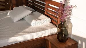 Dřevěná postel z masivu GABRIELA Buk postel s úložným prostorem 140x200cm - bukové dvoulůžko o šíři masivu 4 cm