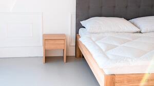 Postel RIVIERA Buk 140x200 - Dřevěná postel z masivu, bukové dvoulůžko o šíři masivu 4 cm