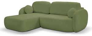 Rohová sedací souprava Onyx (zelená) (L). Akce -25%