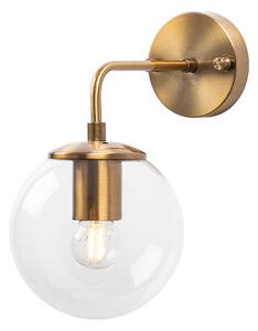 Opviq Nástěnná lampa Viran vintage zlatá/čiré sklo