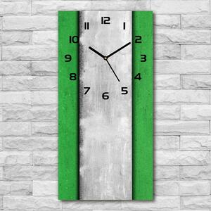 Moderní hodiny nástěnné Zelená zeď pl_zsp_30x60_c-f_51823590