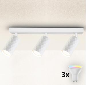 Brilagi - LED RGBW Stmív. bodové svít. SELE DIAMANT 3xGU10/4,8W/230V bílá