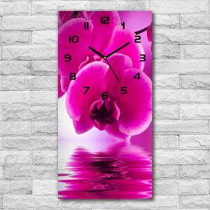 Nástěnné hodiny tiché Růžová orchidej pl_zsp_30x60_c-f_58002130