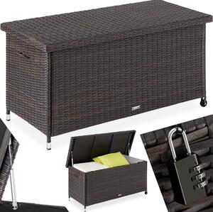 Tectake Úložný box Kiruna s velkým úložným prostorem 270l - hnědá