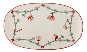 Kameninový tác s vánočním motivem 23x38,5 cm Yule – Bloomingville