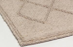 Béžový vlněný koberec Kave Home Sybil 160 x 230 cm