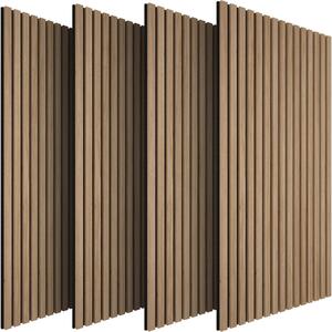 Tectake Nástěnné panely Sonic Wall II v dřevěném vzhledu - dub,Sada 4 kusů