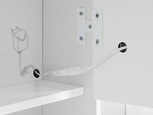 SONGMICS Toaletní stolek Vasagle Berny 90 cm se zrcadlem a LED osvětlením bílý