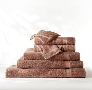 Kolekce koupelnového froté zn. Colombine®, standardní kvalita 420 g/m2 kaštanová ručník 50x100 cm+žínka