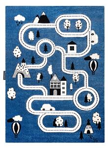 Dywany Łuszczów, Dětský kusový koberec Petit Town streets bluemodrá | modrá Typ: 120x170 cm